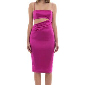 NWT Free People Misha Collection Salina Slip Dress Fuschia Size 2